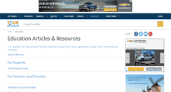 Desktop Screenshot of education.yourdictionary.com