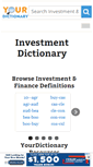 Mobile Screenshot of invest.yourdictionary.com