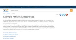 Desktop Screenshot of examples.yourdictionary.com