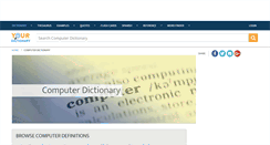 Desktop Screenshot of computer.yourdictionary.com