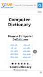 Mobile Screenshot of computer.yourdictionary.com