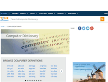 Tablet Screenshot of computer.yourdictionary.com