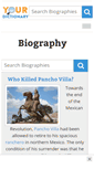 Mobile Screenshot of biography.yourdictionary.com