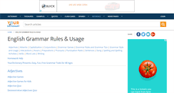 Desktop Screenshot of grammar.yourdictionary.com