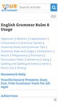 Mobile Screenshot of grammar.yourdictionary.com